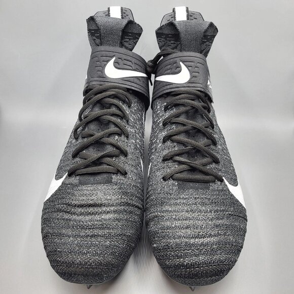 Nike Alpha Menace Elite 2 Flyknit Football Cleats Black AO3374-001 Size 13. Cond - Picture 5 of 7